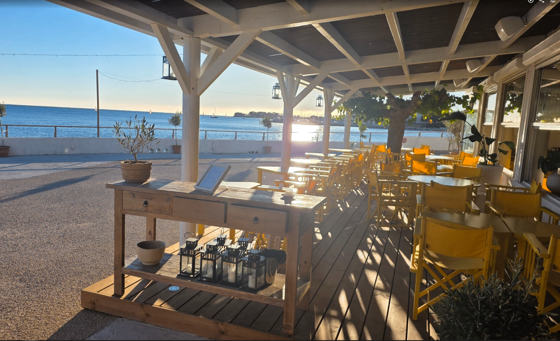 La pergola en bord de mer